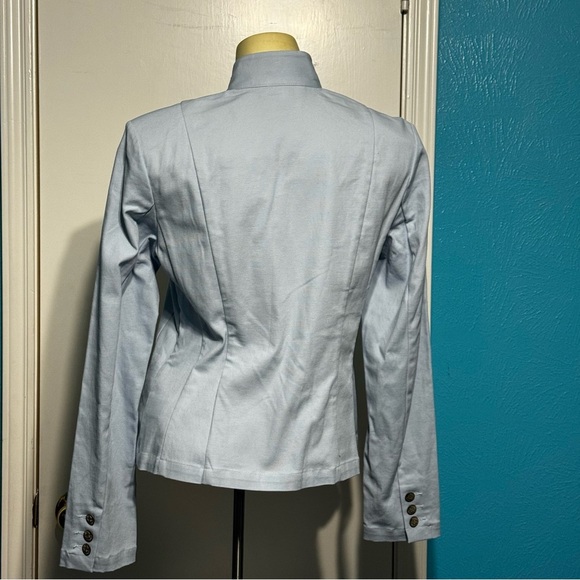 CAbi 725 WedgeWood Jacket Light Blue Double-Breasted Blazer Raised Collar 6 NWT - Picture 9 of 16